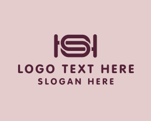 Letter Sh - Chain Firm Letter SH logo design