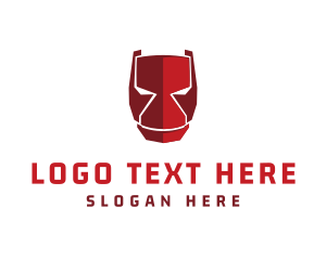 Mascot - Robot Helmet Mask logo design