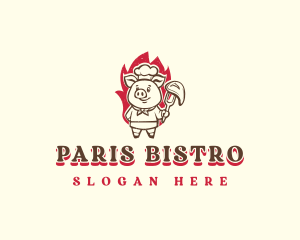 Pig Grill Barbeque  logo design