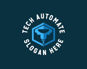 Automation - Mechanical Engraving Tool logo design
