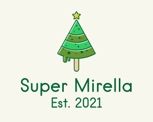 Holiday - Christmas Tree Popsicle logo design