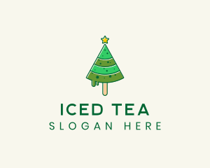 Christmas Tree Popsicle logo design