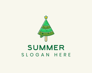 Christmas Tree Popsicle logo design