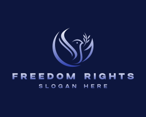 Dove Peace Freedom  logo design