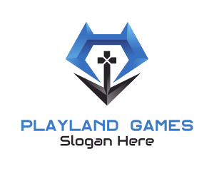Games - Abstract Fox Gaming logo design