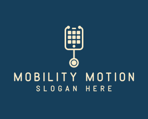 Mobile Phone Stethoscope logo design