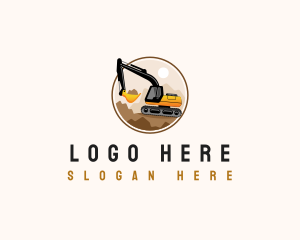 Construction - Construction Excavator Equipment logo design