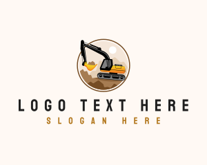 Digger - Construction Excavator Equipment logo design