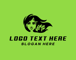 Dollar - Money Cash Lady logo design