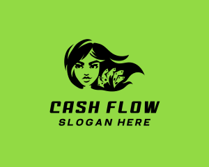 Money Cash Woman logo design