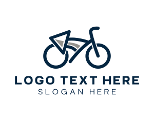 Courier Service - Bicycle Cycling Transportation logo design