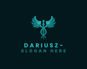  Medical DNA Caduceus Logo