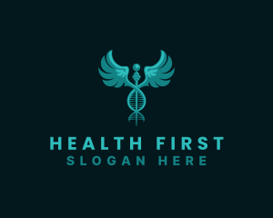 Medical - Medical DNA Caduceus logo design