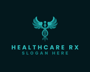 Pharmacist - Medical DNA Caduceus logo design