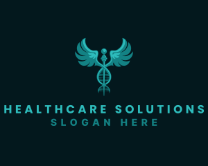 Physician - Medical DNA Caduceus logo design
