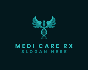 Pharmacist - Medical DNA Caduceus logo design