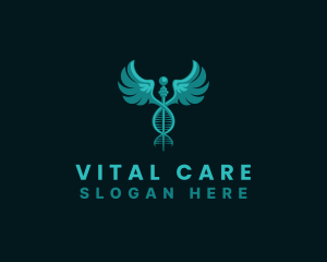 Medical - Medical DNA Caduceus logo design