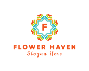 Colorful Flower Lantern Festival logo design