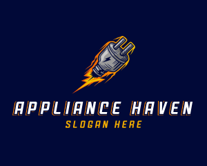 Appliances - Electric Lightning Plug logo design