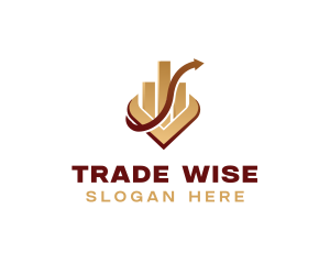 Trader - Finance Investment Graph logo design