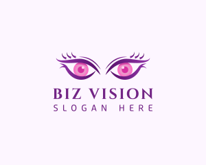 Feminine Eyes Beauty logo design