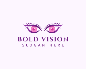 Feminine Eyes Beauty logo design