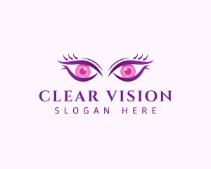 Ophthalmology - Feminine Eyes Beauty logo design