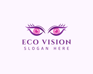 Feminine Eyes Beauty logo design