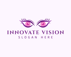 Feminine Eyes Beauty logo design