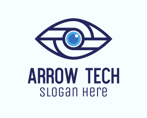 Tech Mechanical Eye logo design