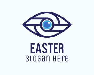 Ophthalmologist - Tech Mechanical Eye logo design