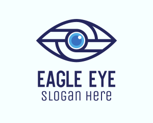 Tech Mechanical Eye logo design