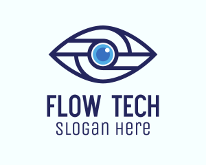 Tech Mechanical Eye logo design