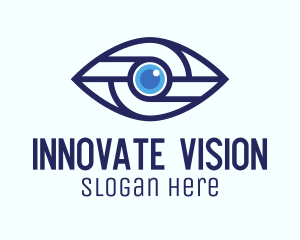 Tech Mechanical Eye logo design