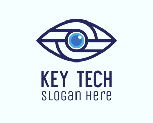 Tech Mechanical Eye logo design