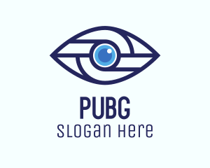 Surveillance - Tech Mechanical Eye logo design