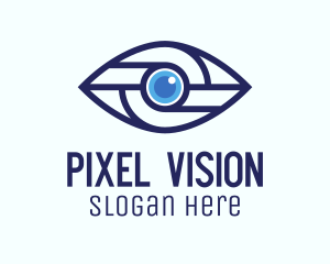 Tech Mechanical Eye logo design