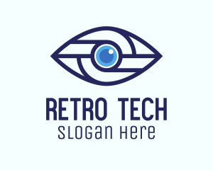 Tech Mechanical Eye logo design