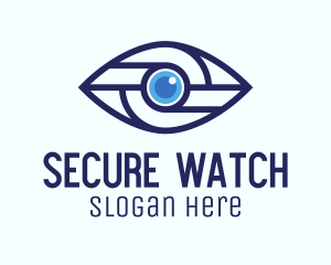 Monitoring - Tech Mechanical Eye logo design