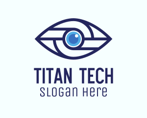 Tech Mechanical Eye logo design