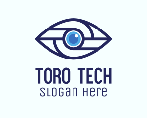 Tech Mechanical Eye logo design