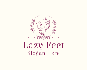 Floral Nail Salon  logo design