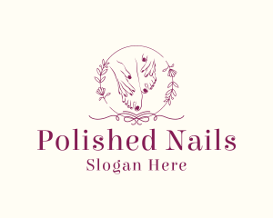 Floral Nail Salon  logo design