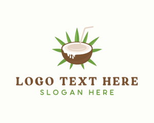 Coco Sugar - Healthy Coconut Drink logo design