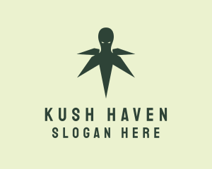 Kush - Weed Monster Marijuana logo design