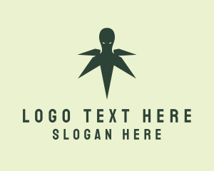 Tobacco - Weed Monster Marijuana logo design