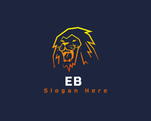 Electric Feline Lion Logo