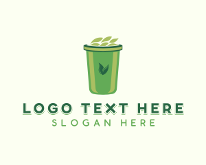 Recycling Bin - Waste Disposal Sanitation logo design