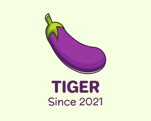 Vegetarian - Purple Eggplant Vegetable logo design
