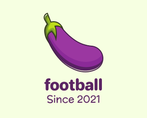 Violet - Purple Eggplant Vegetable logo design